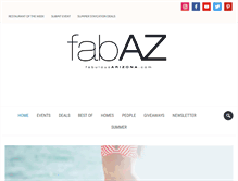 Tablet Screenshot of fabulousarizona.com